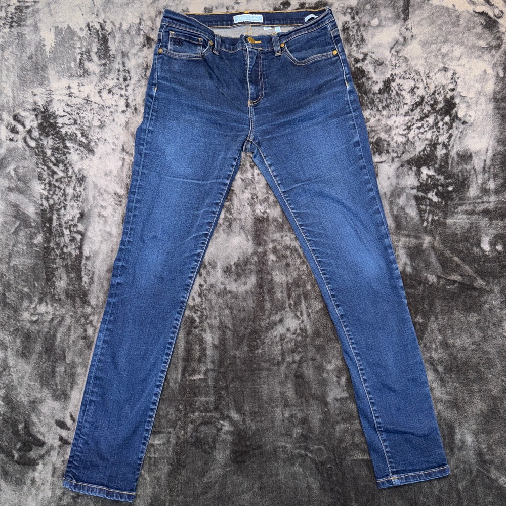 Draper James Grace & Charm Skinny Jeans Dark Wash Blue Denim Size 29 Made in USA